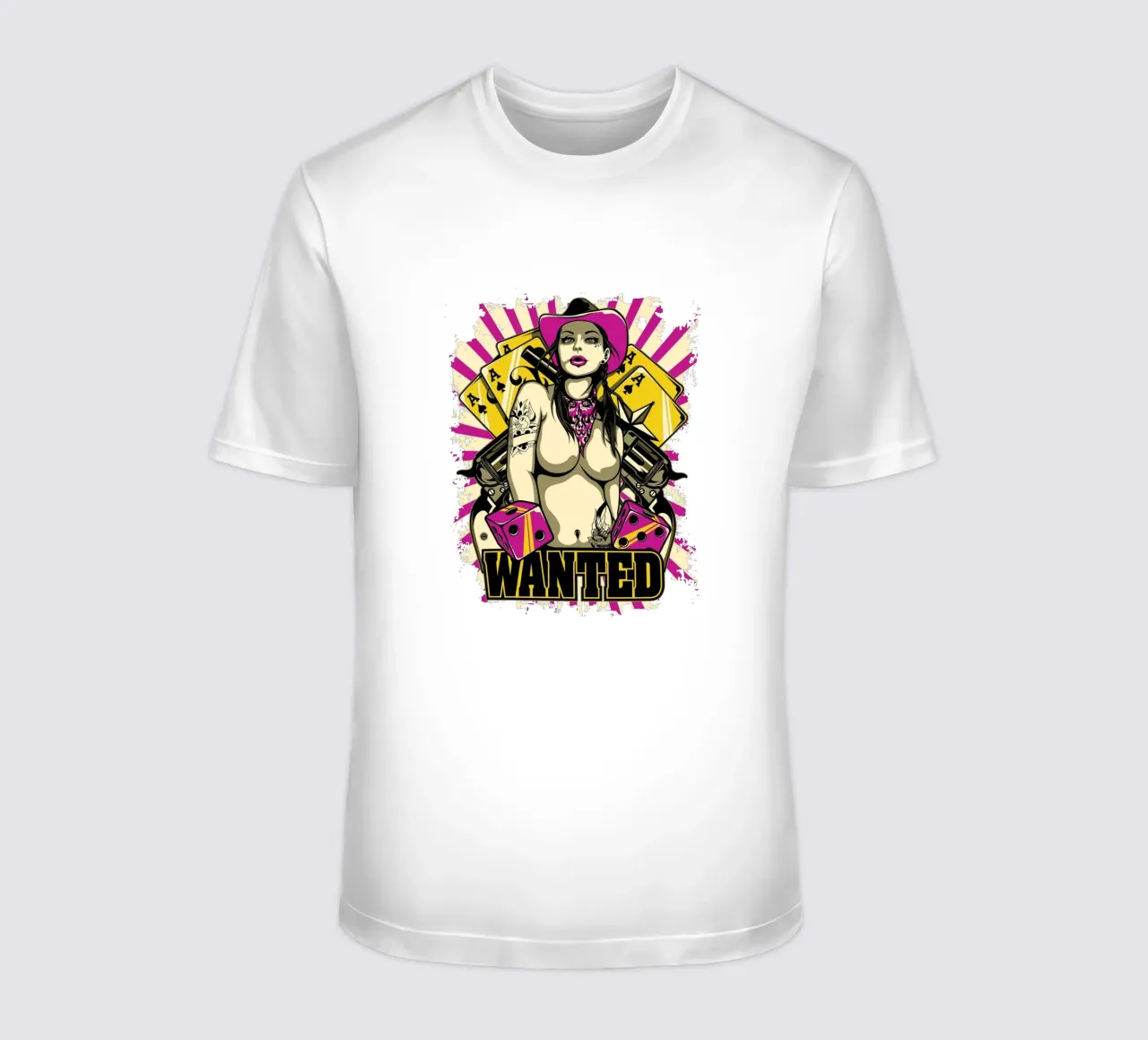 Donne ricercate in stile arte retrò t-shirt da Cute