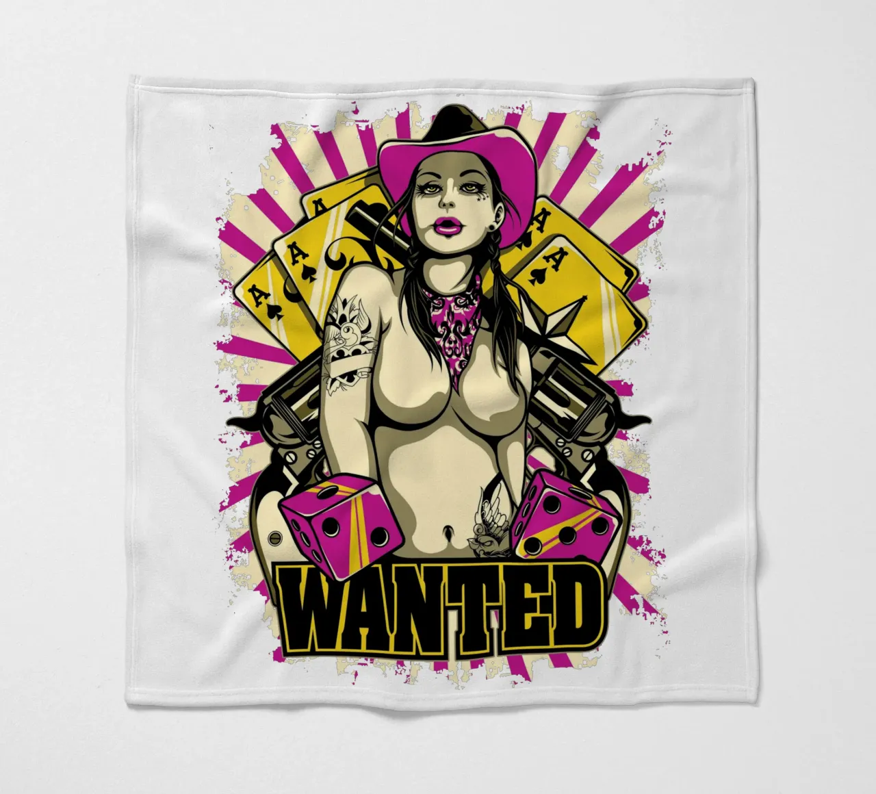 Donne ricercate in stile arte retrò coperta in pile da Cute