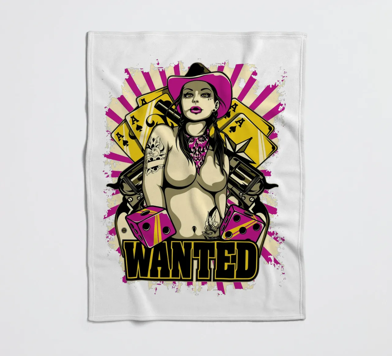Donne ricercate in stile arte retrò coperta in pile da Cute