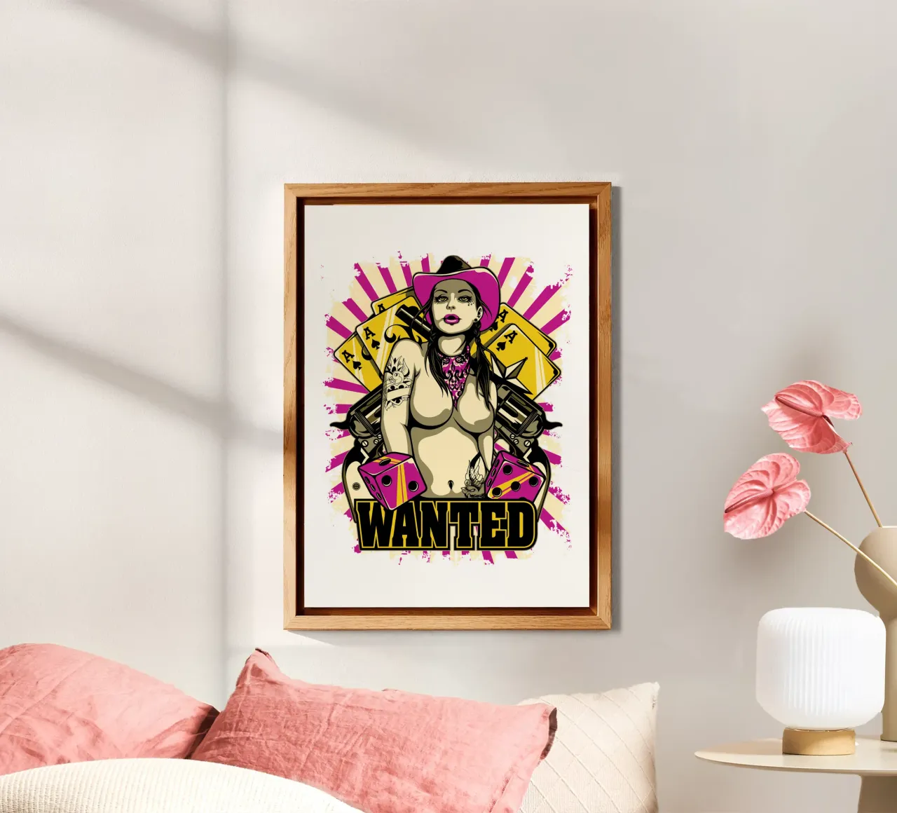 Donne ricercate in stile arte retrò alluminio dibond da Cute