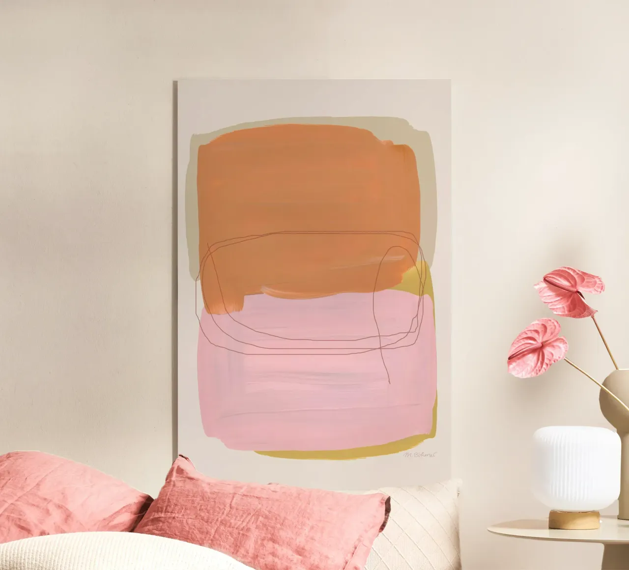 Abstract Brush Strokes 121 plexiglass da Mareike Böhmer