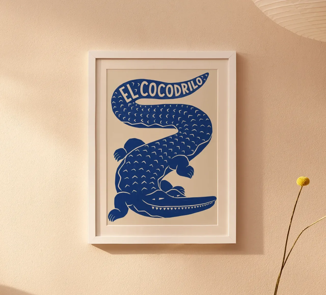 I coccodrilli poster con telaio in plastica da animals_studio