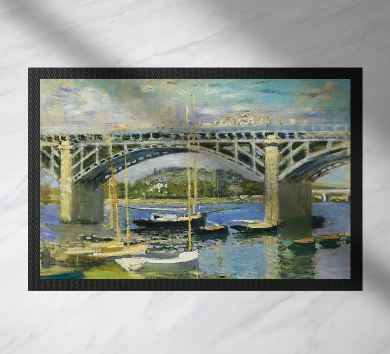 Ponte sul fiume ad Argenteuil zerbino da RodneyArt