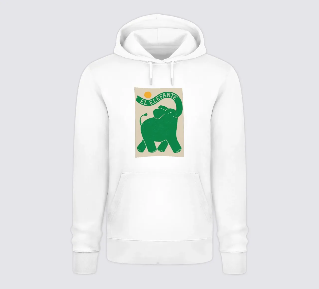 L'elefante felpa con cappuccio da animals_studio