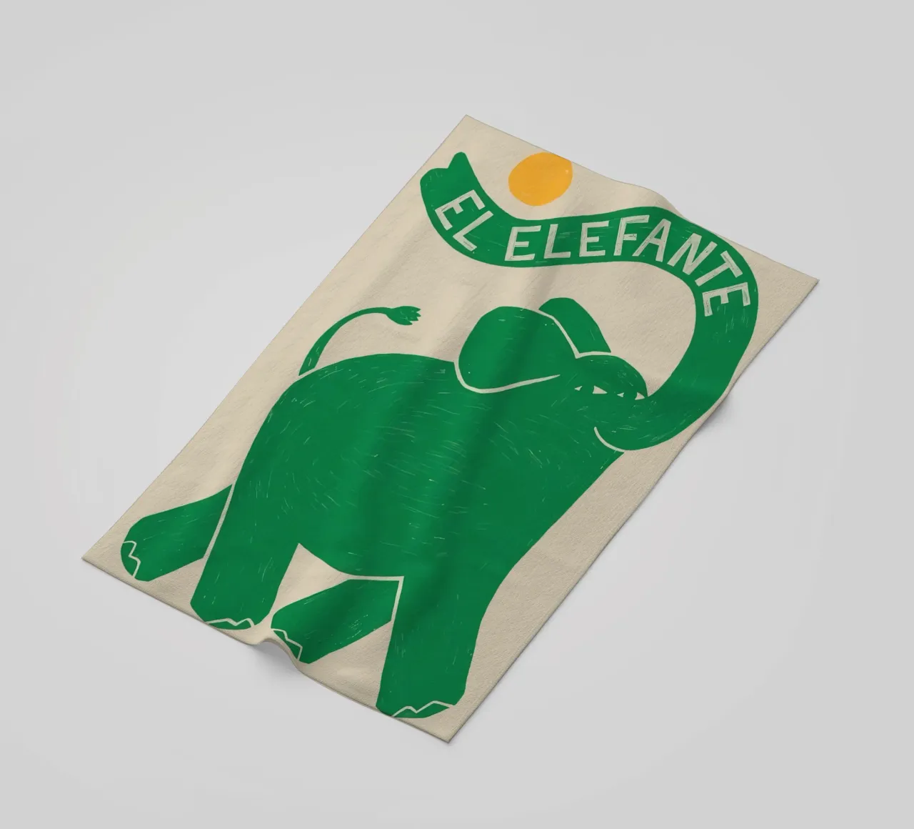 The Elephant beach towel by animals_studio