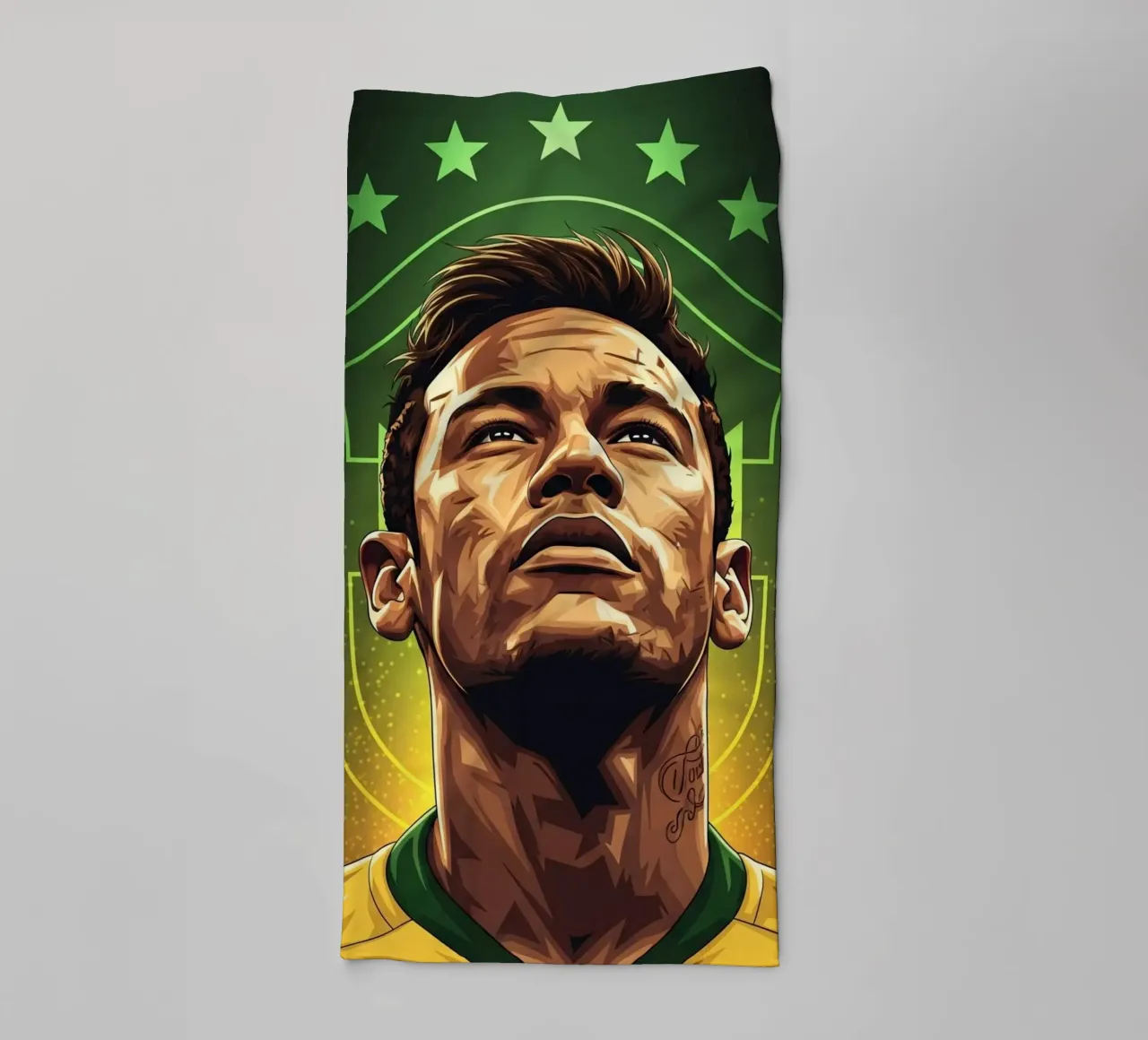 Neymar asciugamano da bagno da Lembayung art