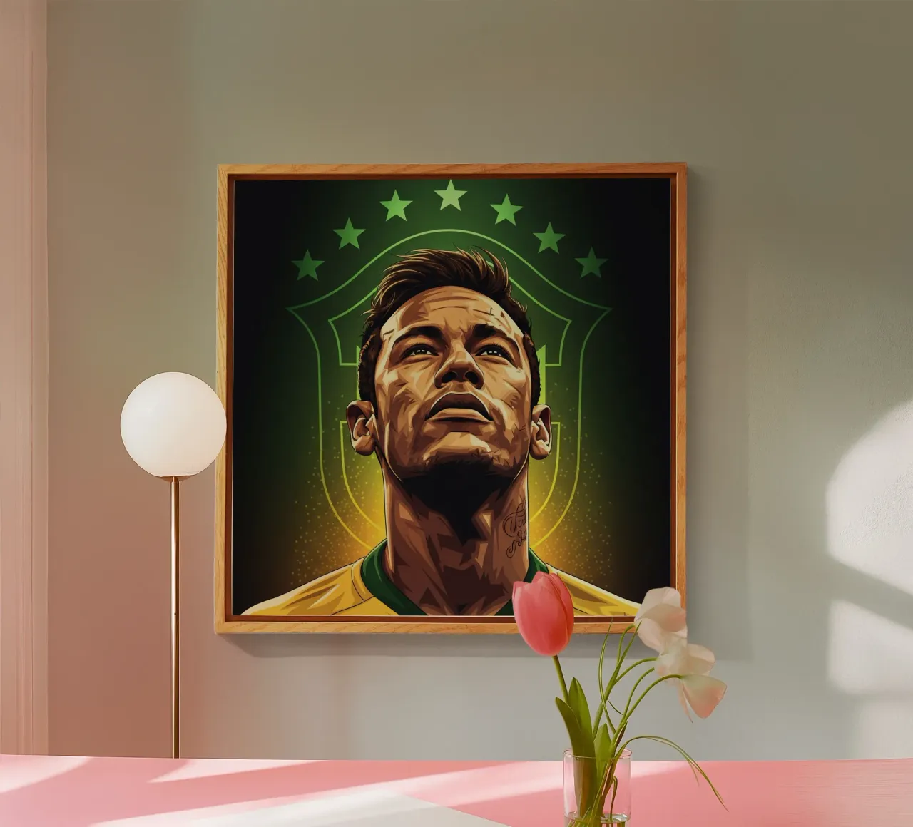 Neymar acryl van Lembayung art
