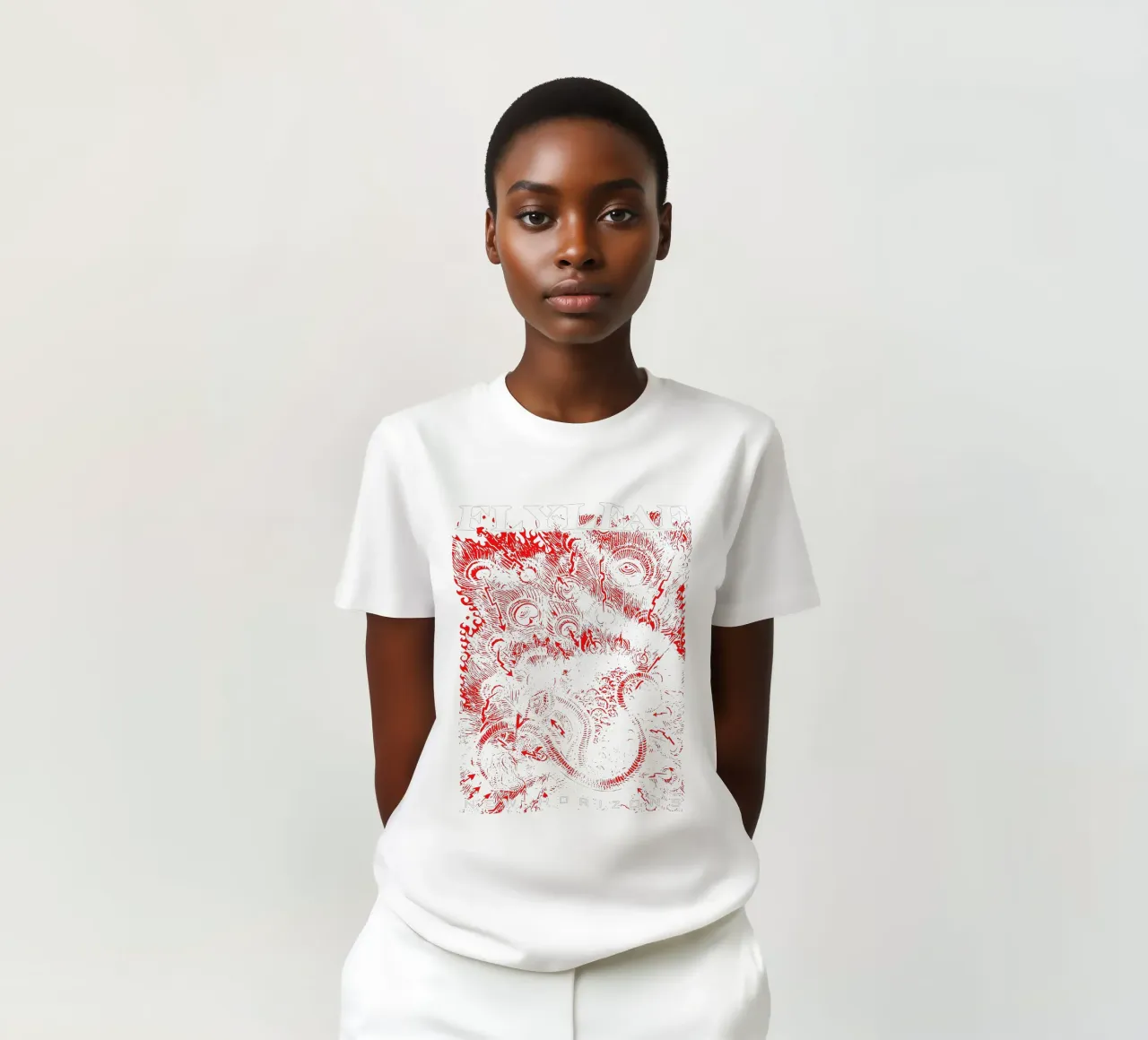 Maglietta classica Red Peacock Flyleaf t-shirt da ngrhdesignco