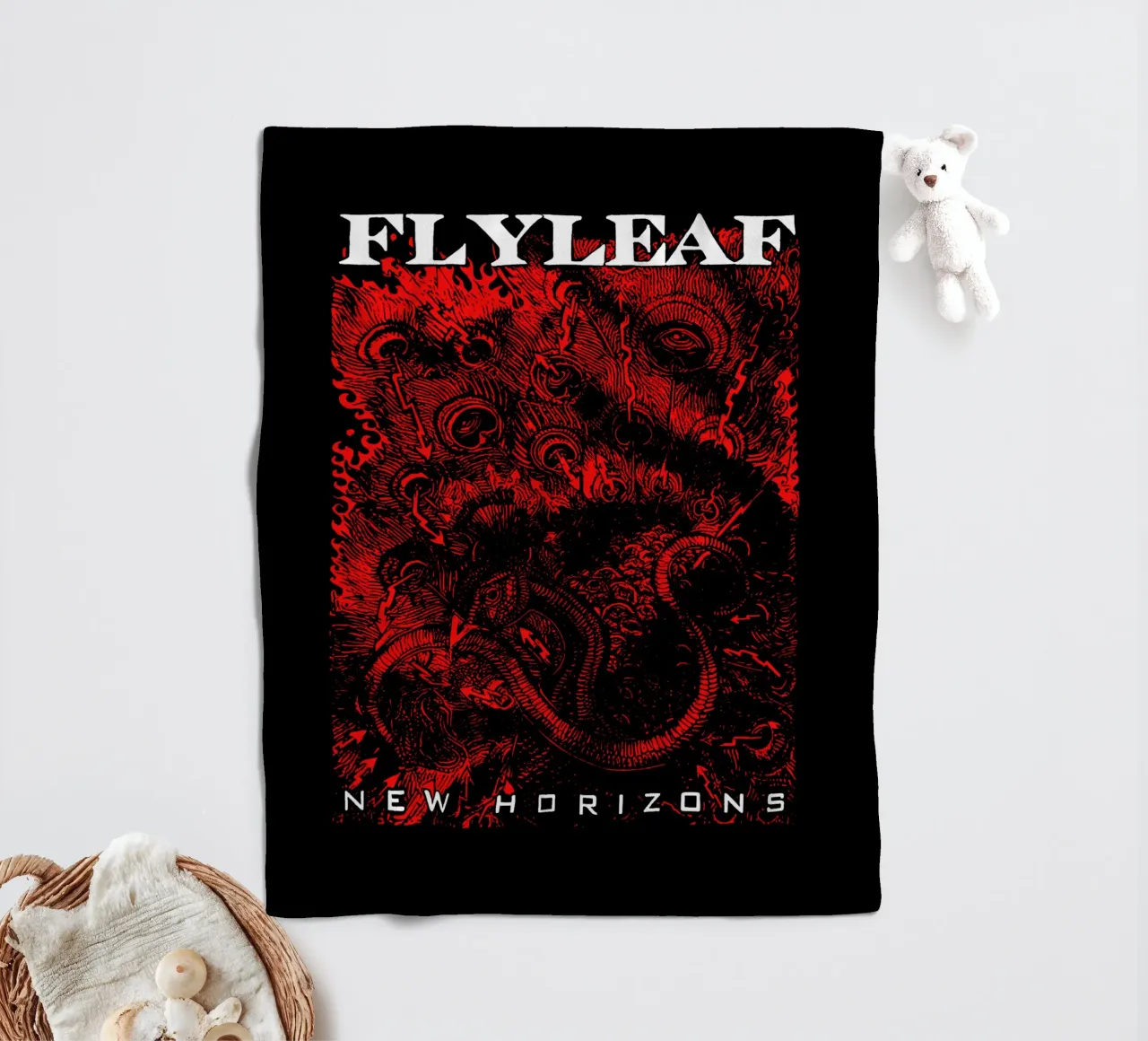 Maglietta classica Red Peacock Flyleaf coperta in pile da ngrhdesignco