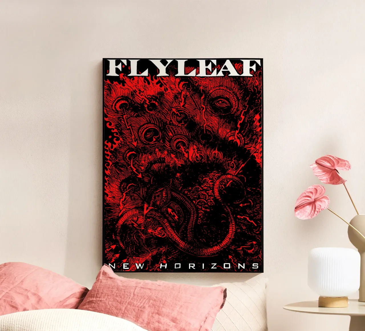 Maglietta classica Red Peacock Flyleaf plexiglass da ngrhdesignco