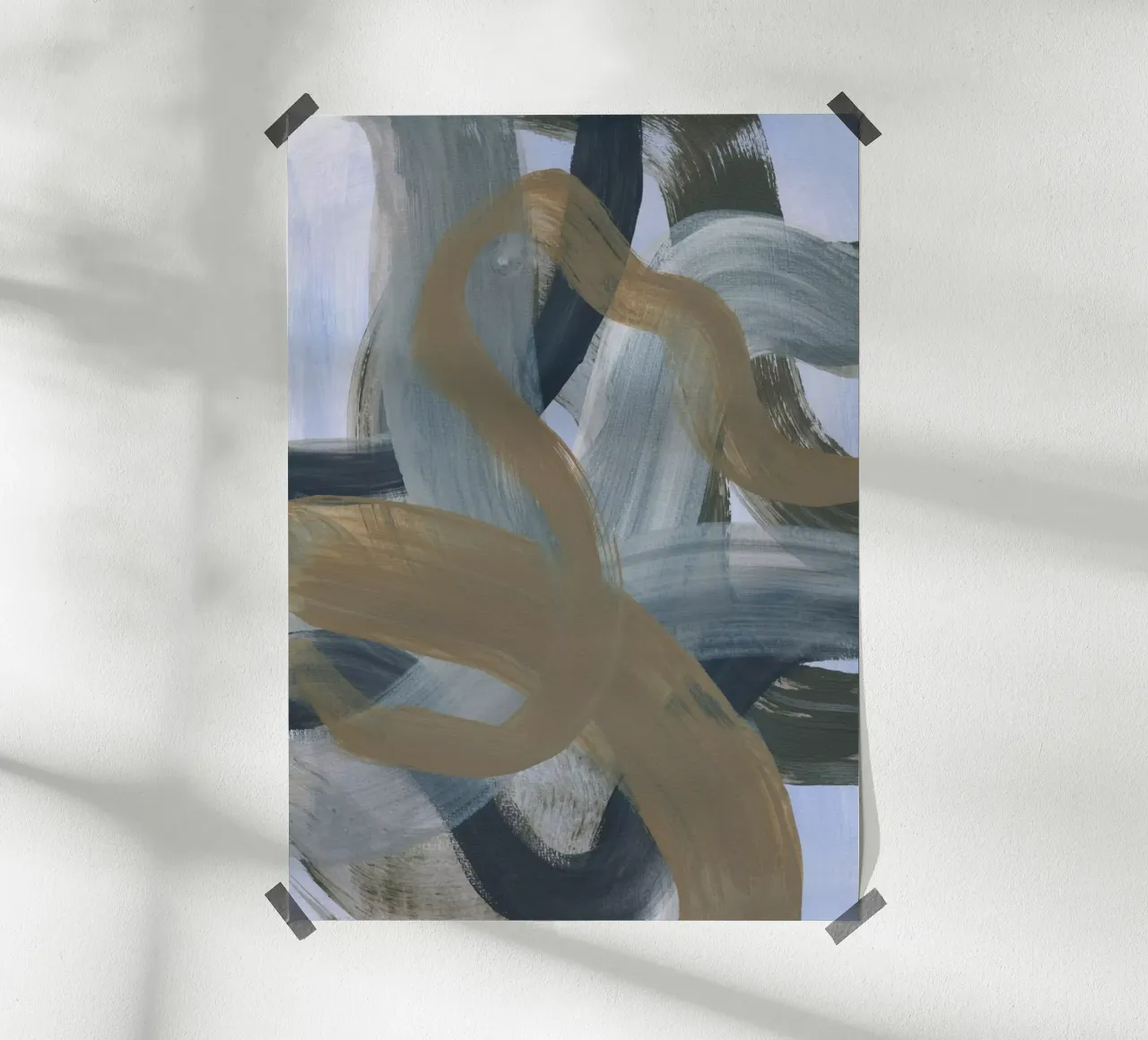 Abstract Brush Strokes 124 poster da Mareike Böhmer
