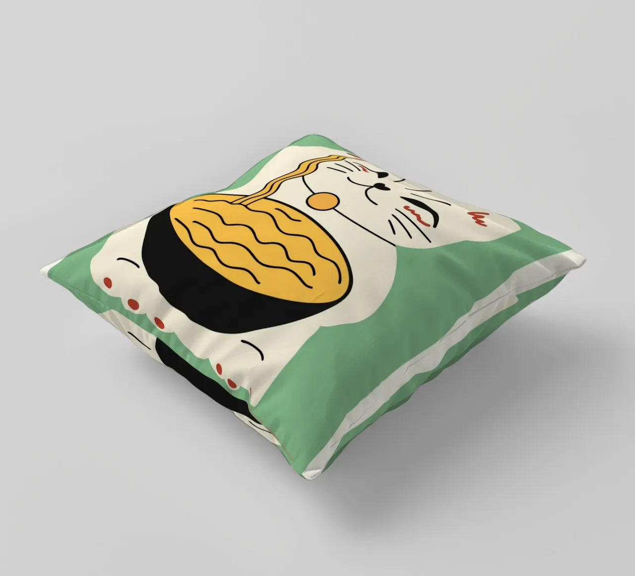 Good Luck decorative cushion by animals_studio