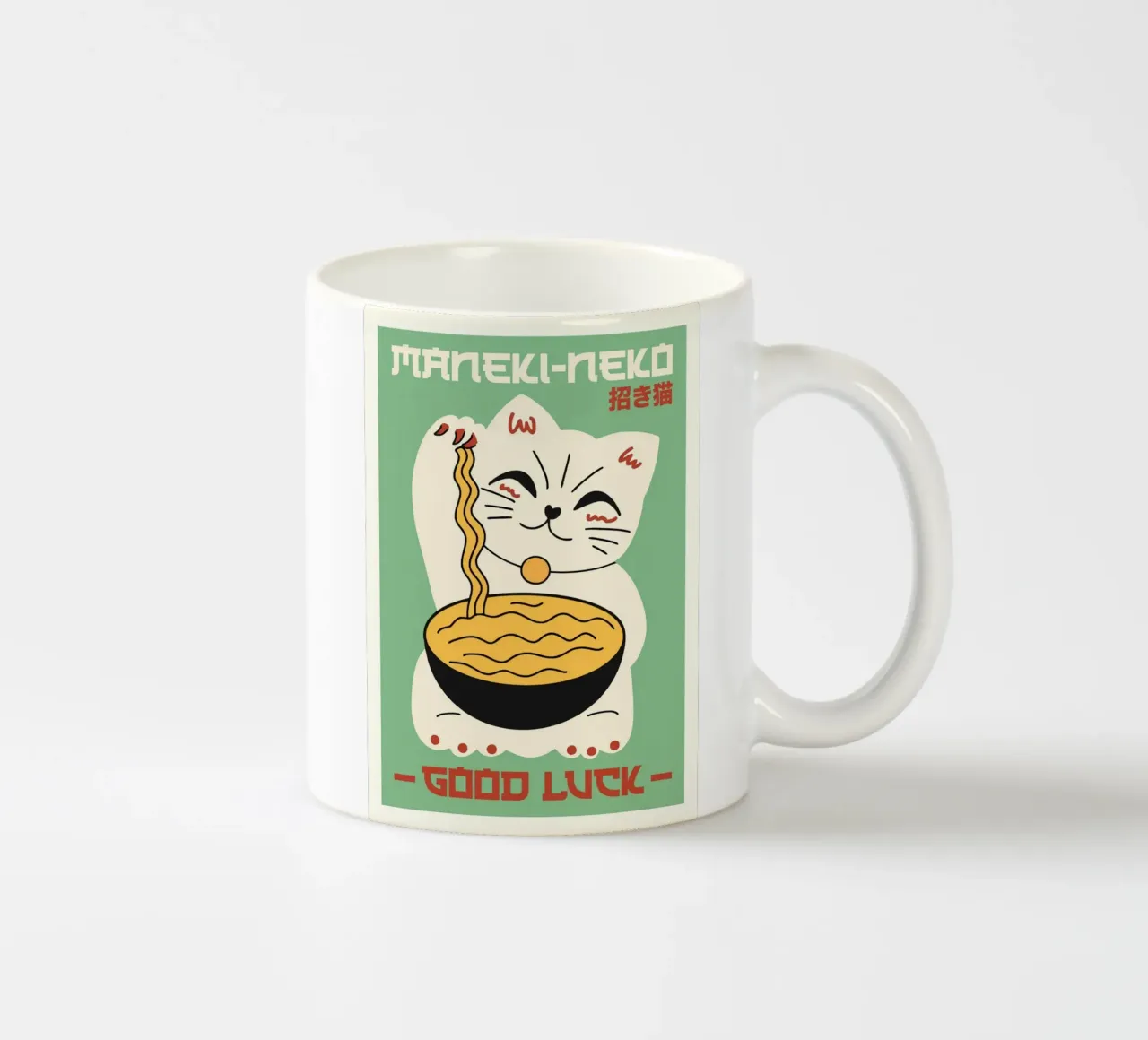 Buona fortuna tazza in ceramica da animals_studio