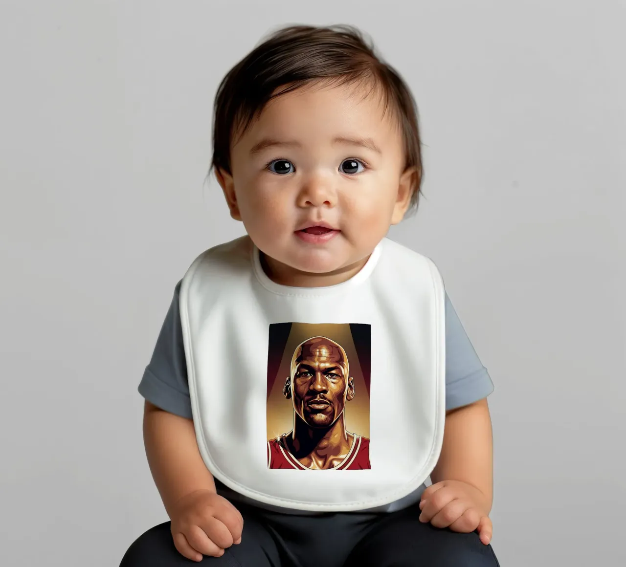 Michael Jordan portrait (1) bavaglino da Lembayung art