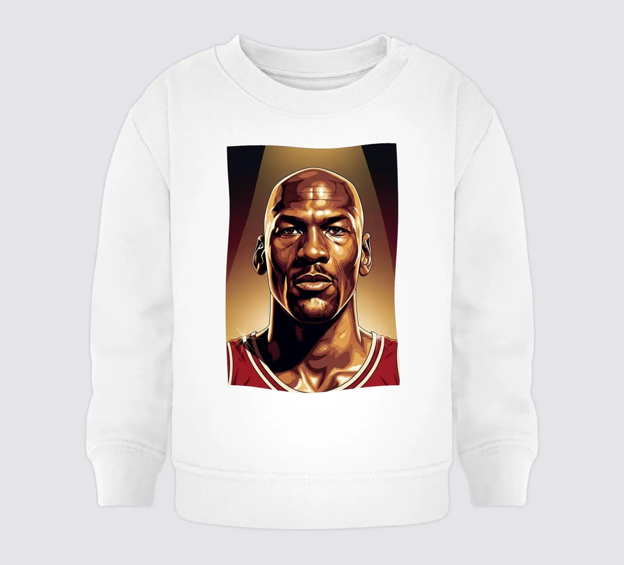 Michael Jordan portrait (1) felpa neonato da Lembayung art