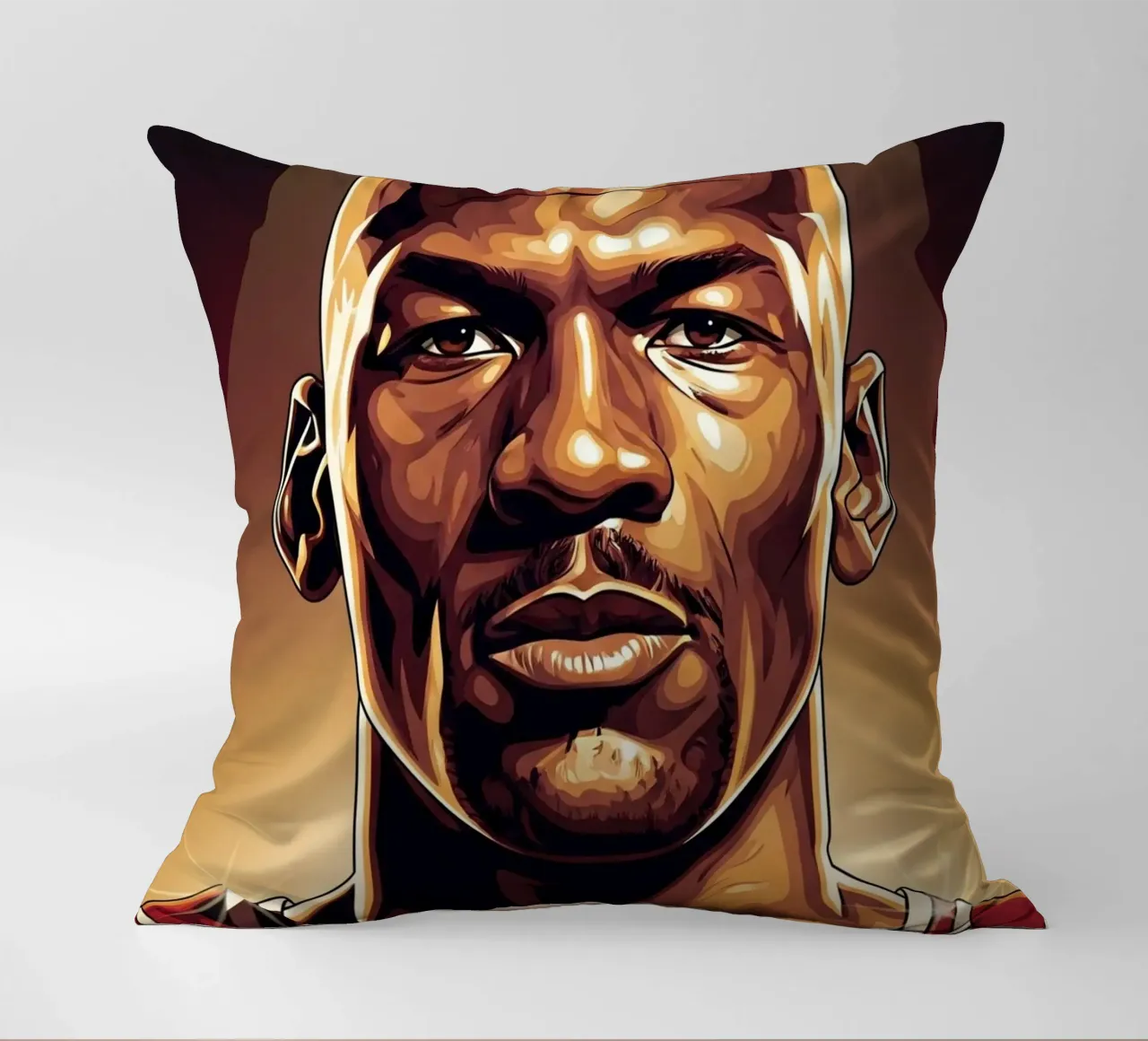 Michael Jordan portrait (1) cuscino da Lembayung art