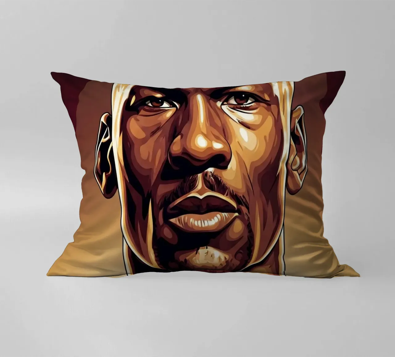 Michael Jordan portrait (1) cuscino da Lembayung art