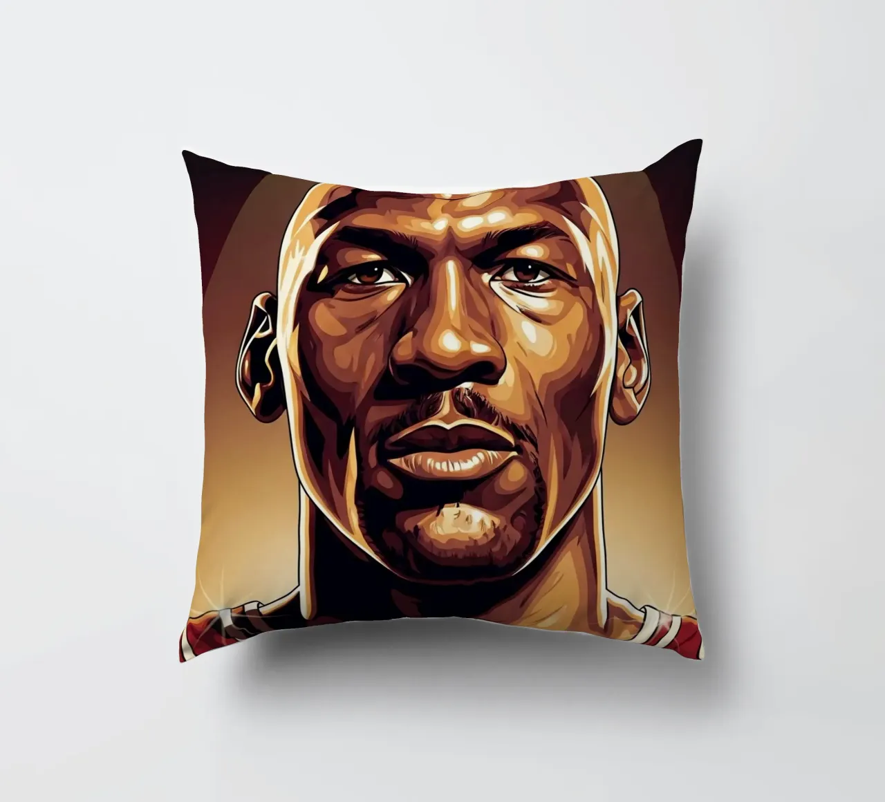 Michael Jordan portrait (1) cuscino da Lembayung art