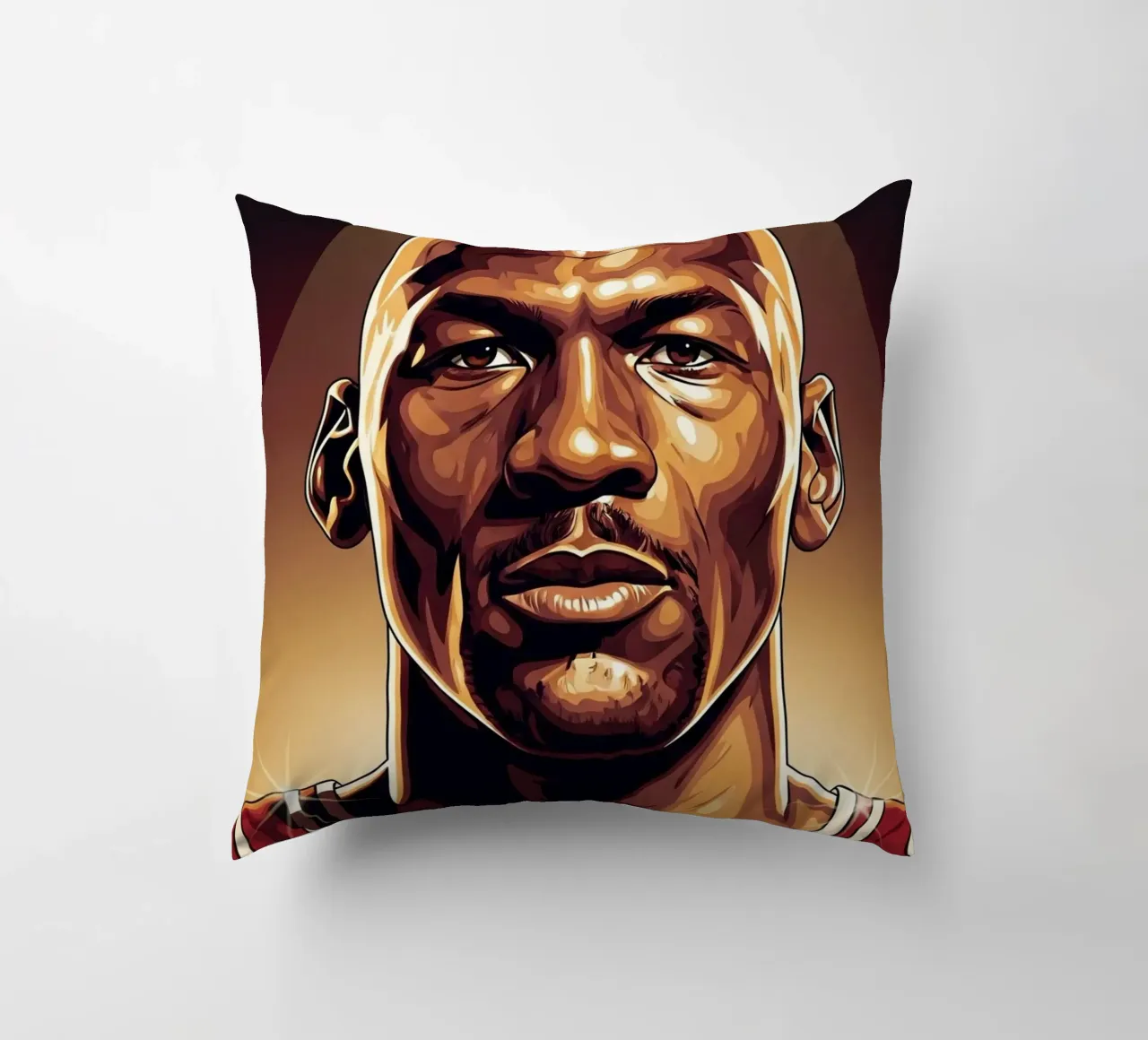 Michael Jordan portrait (1) cuscino da Lembayung art