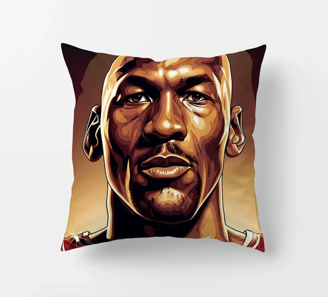 Michael Jordan portrait (1) cuscino da Lembayung art