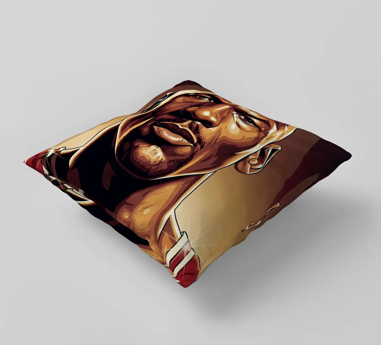 Michael Jordan portrait (1) cuscino da Lembayung art