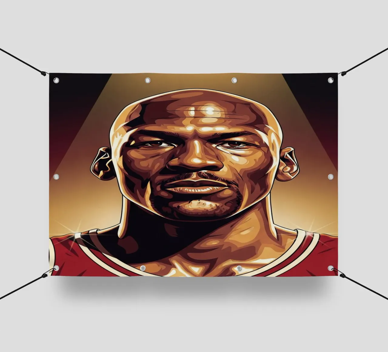 Michael Jordan portrait (1) telo in pvc da Lembayung art