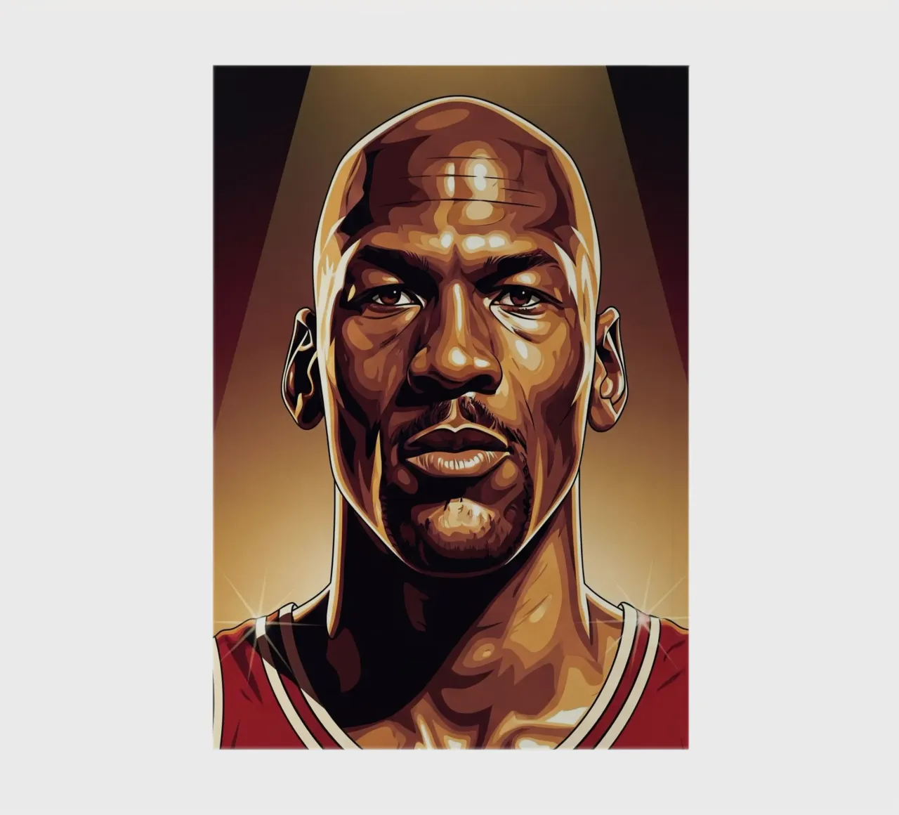 Michael Jordan portrait (1) notebook by Lembayung art
