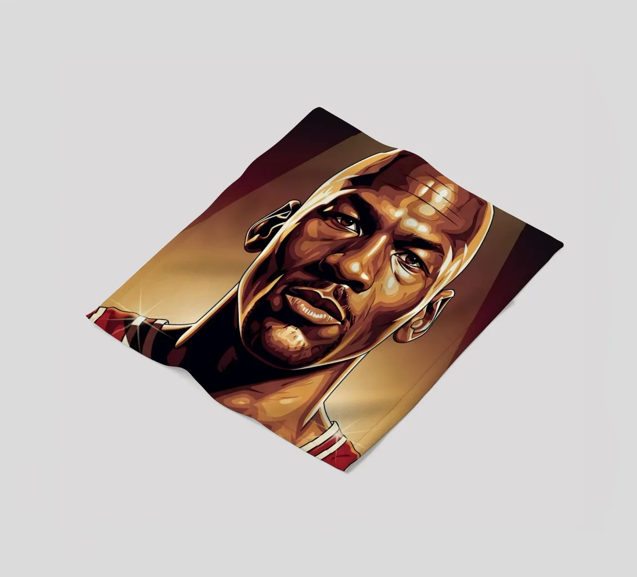 Michael Jordan portrait (1) coperta in pile da Lembayung art