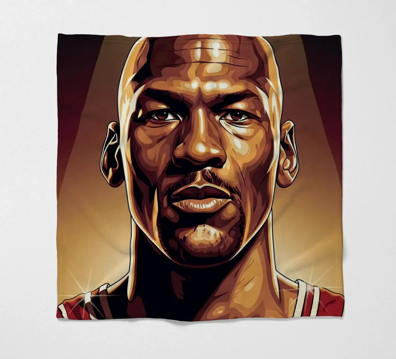 Michael Jordan portrait (1) coperta in pile da Lembayung art