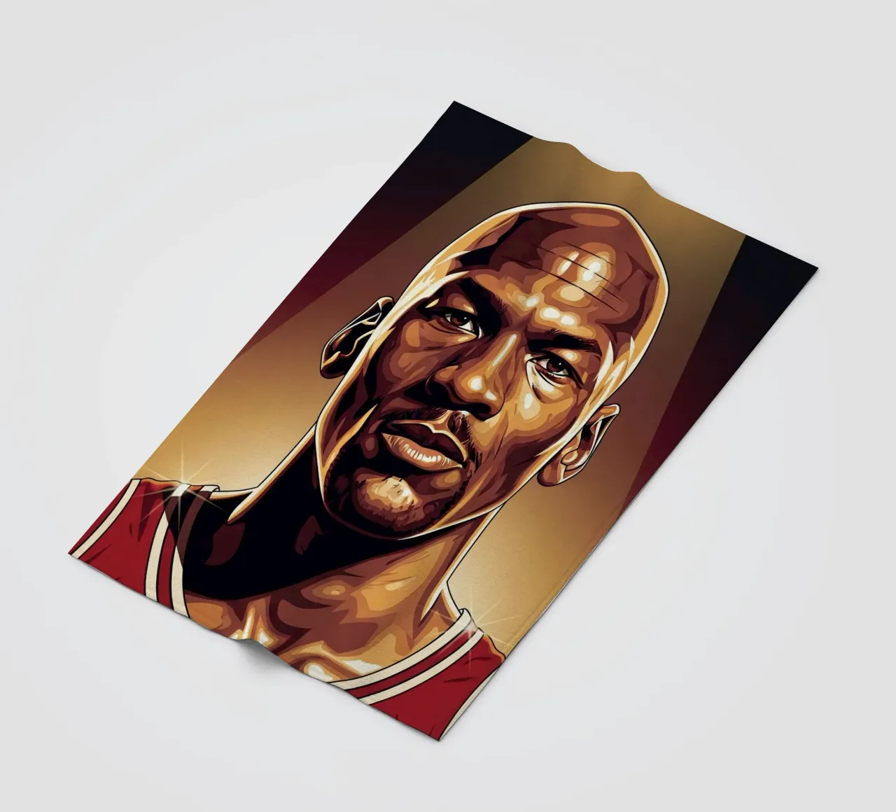 Michael Jordan portrait (1) coperta in pile da Lembayung art