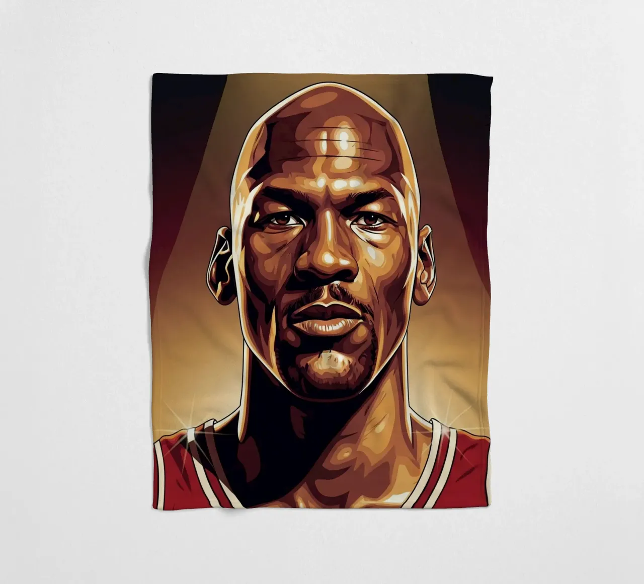 Michael Jordan portrait (1) coperta in pile da Lembayung art