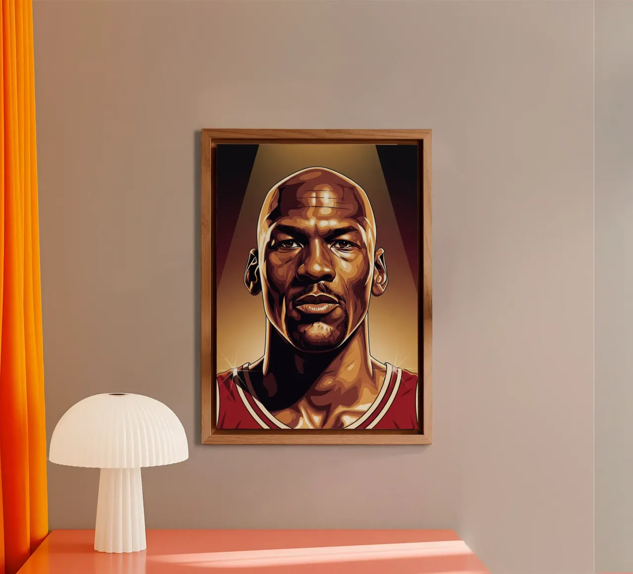 Michael Jordan portrait (1) alluminio dibond da Lembayung art