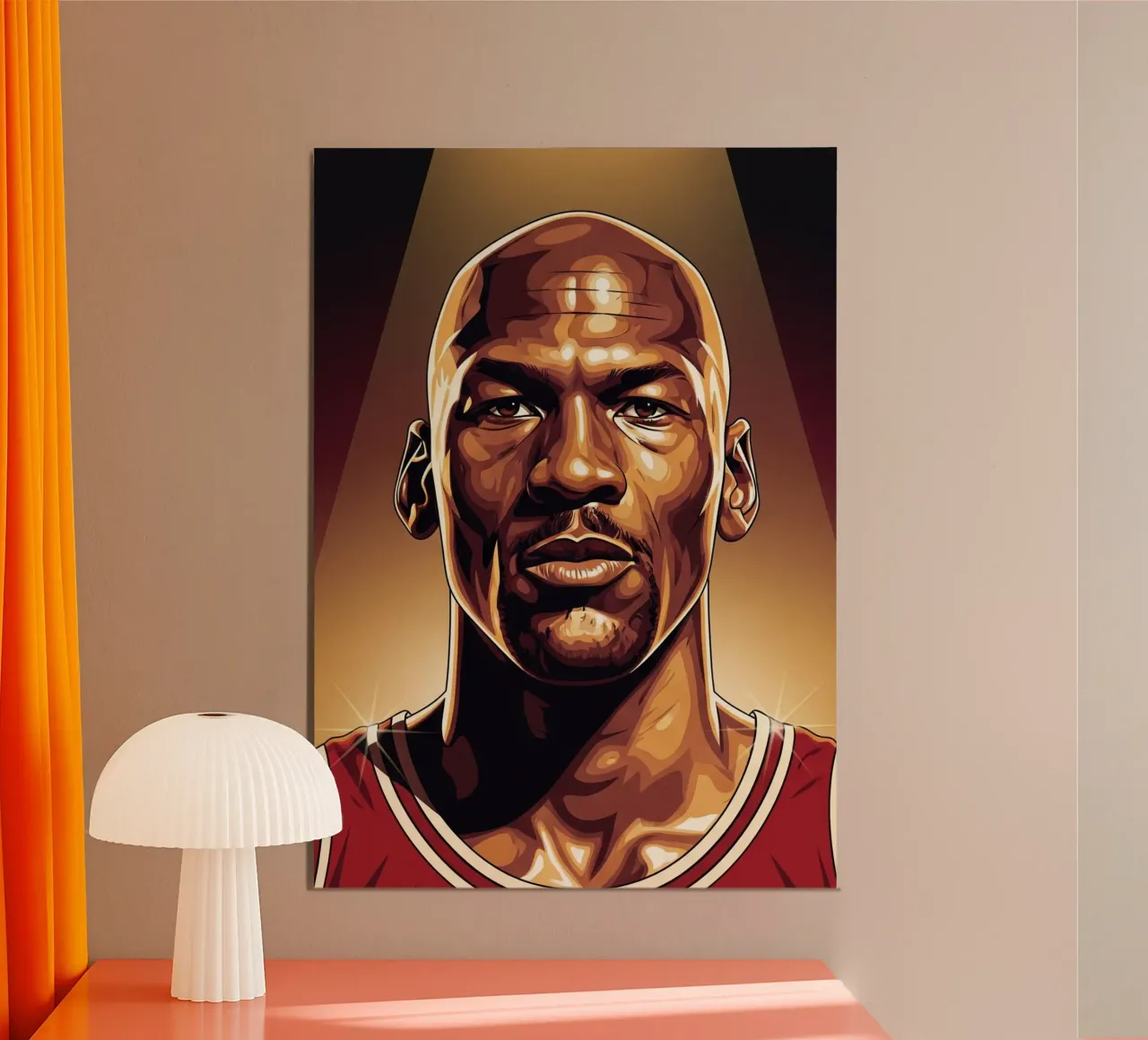 Michael Jordan portrait (1) alluminio dibond da Lembayung art