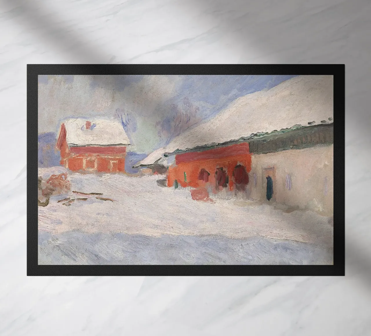 Norvegia, case rosse a Bjornegaard, 1895 zerbino da RodneyArt