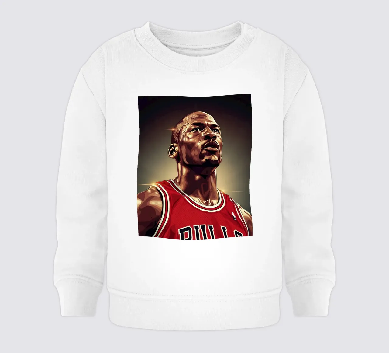 Michael Jordan portrait (2) felpa neonato da Lembayung art