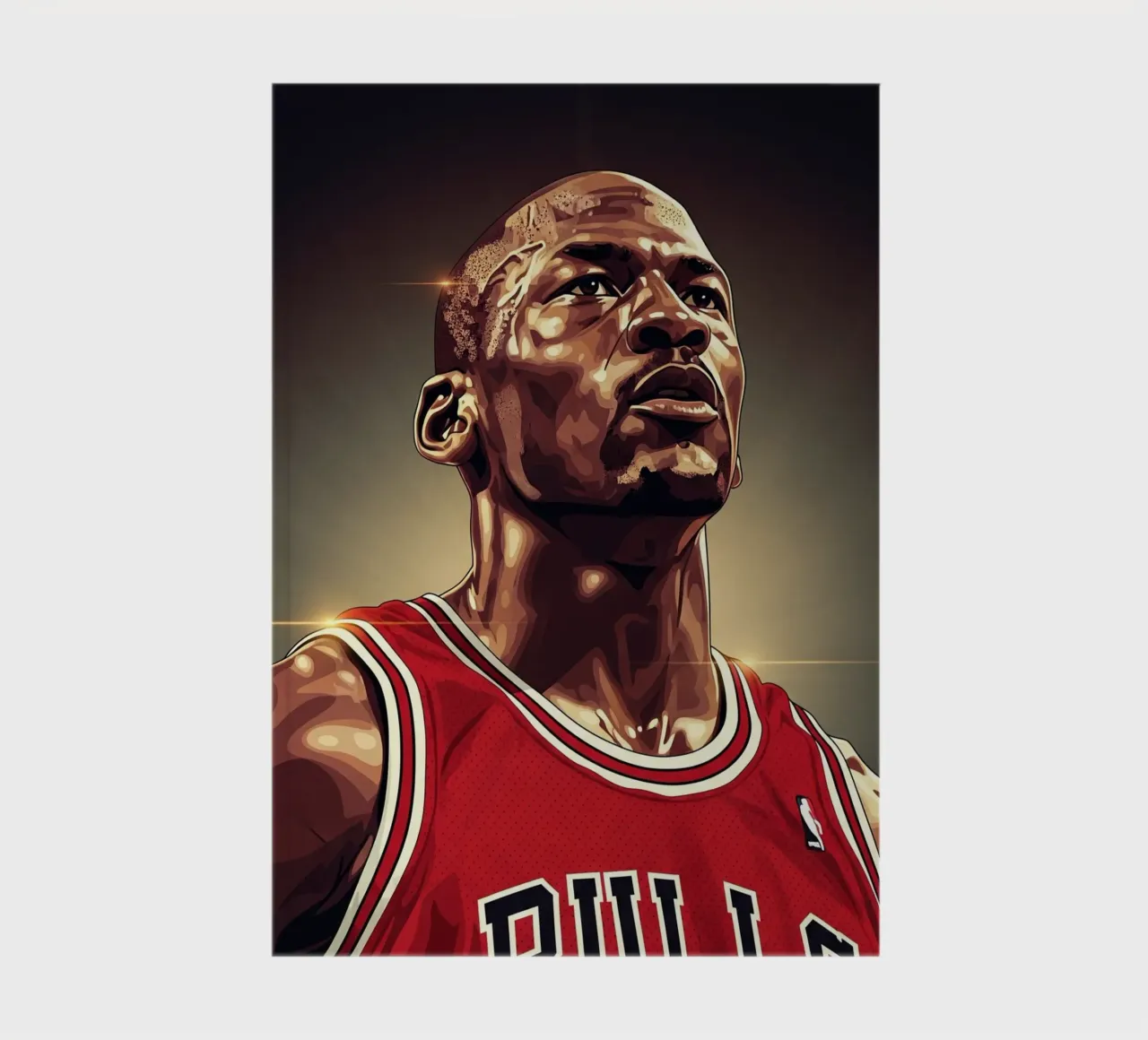 Michael Jordan portrait (2) notebook by Lembayung art