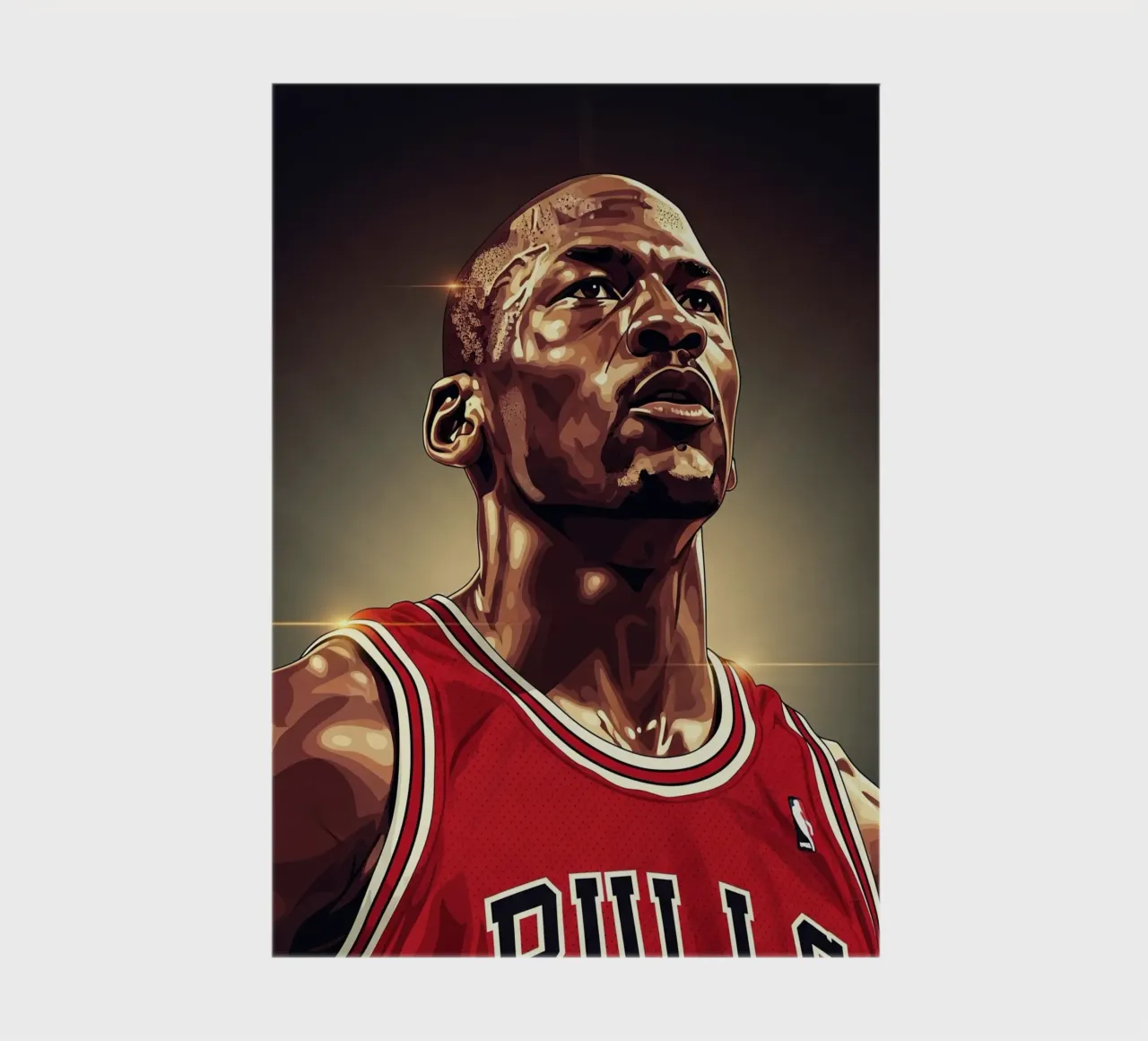 Michael Jordan portrait (2) notebook by Lembayung art