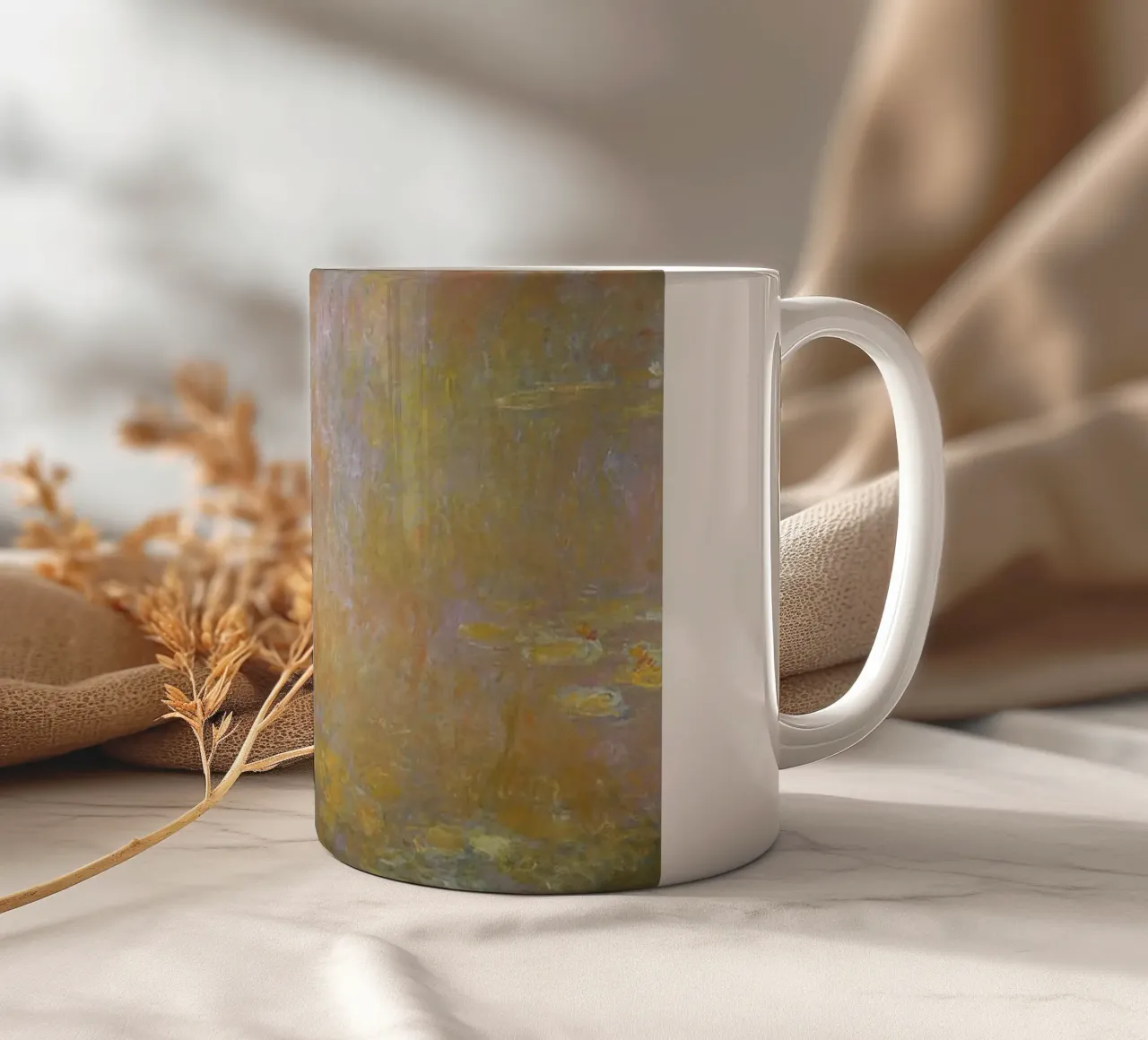 Ninfee gialle tazza in ceramica da RodneyArt