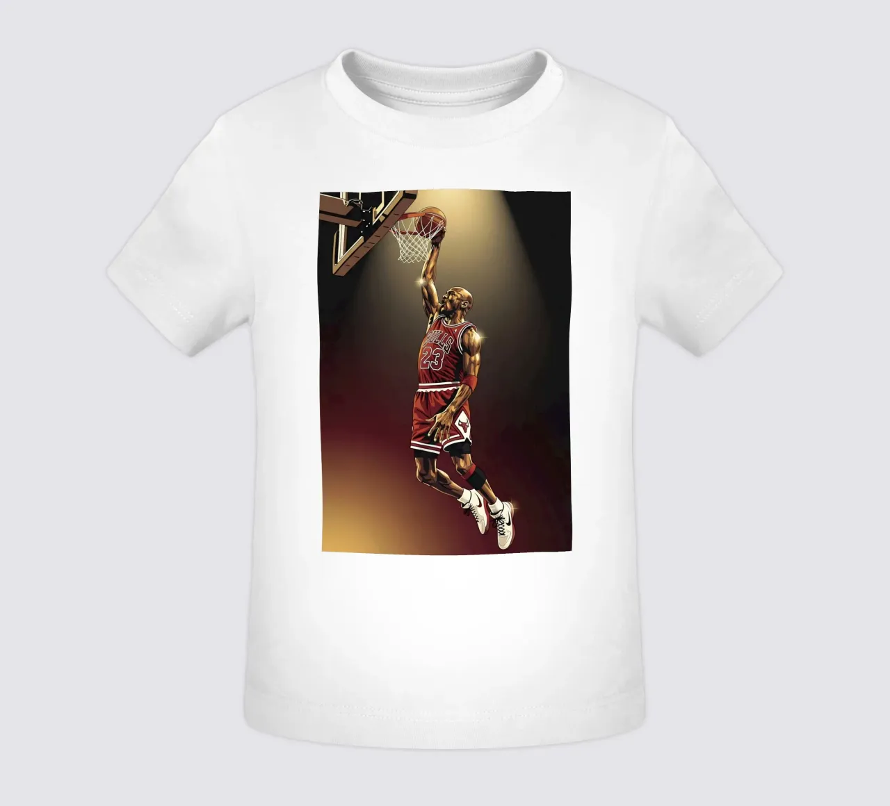 Michael Jordan slam dunk maglietta neonato da Lembayung art