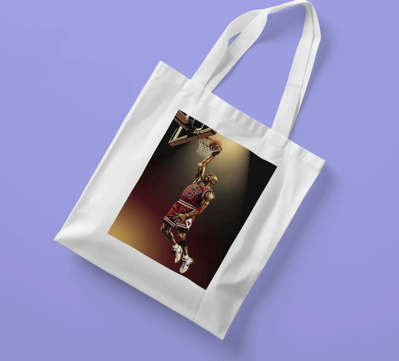 Michael Jordan slam dunk borsa in juta da Lembayung art