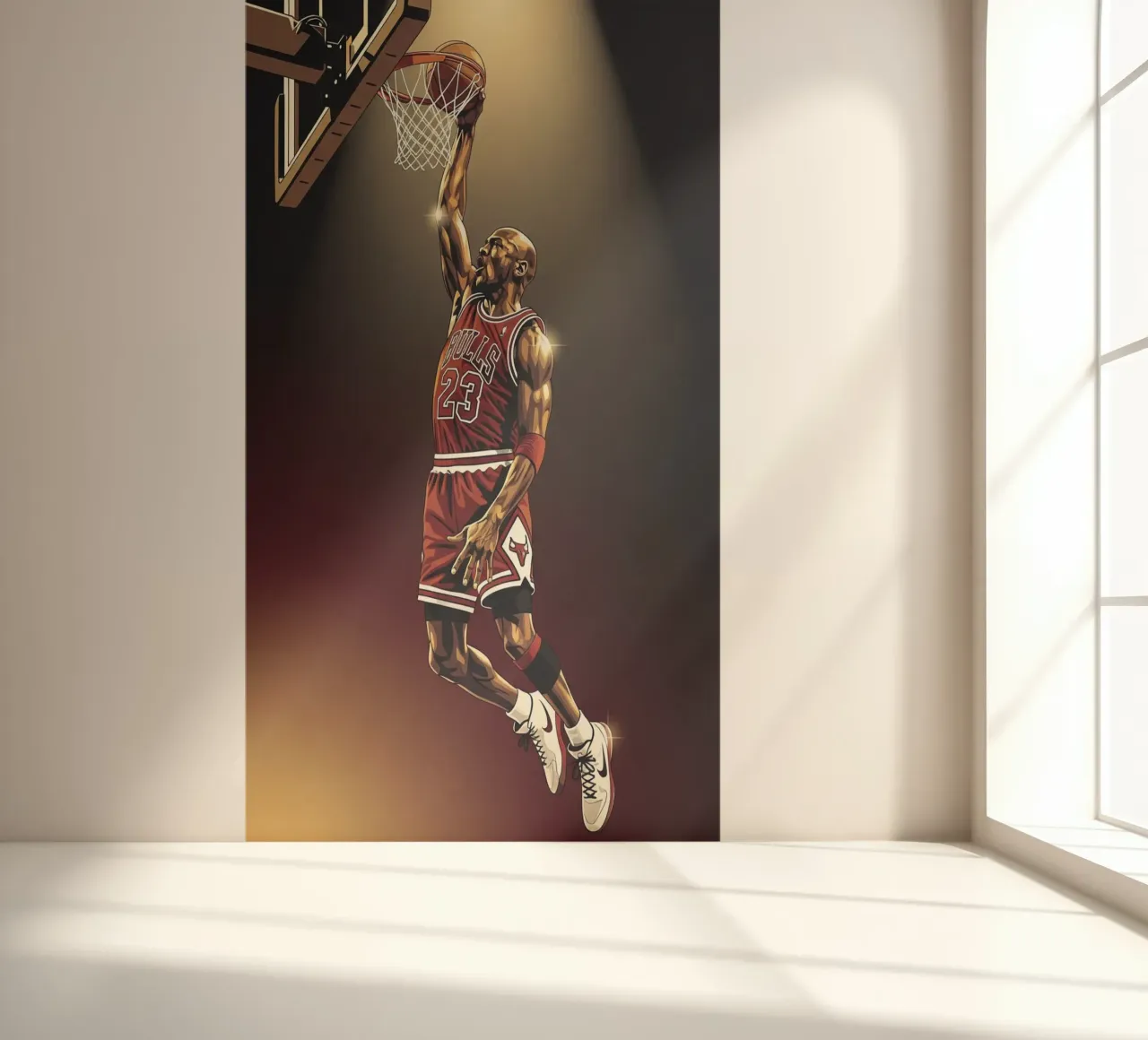Michael Jordan slam dunk photo wallpaper by Lembayung art