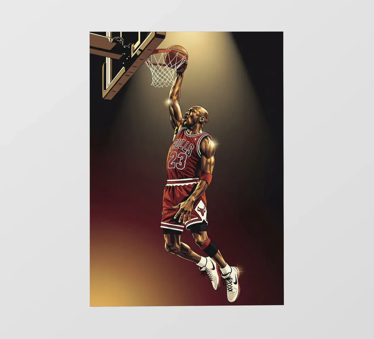 Michael Jordan slam dunk photo wallpaper by Lembayung art