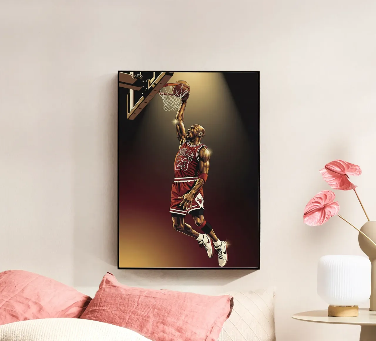 Michael Jordan slam dunk plexiglass da Lembayung art