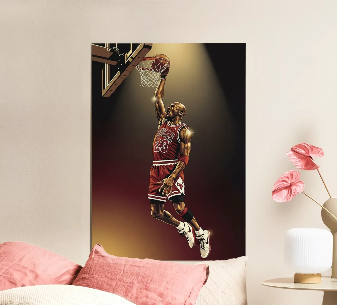 Michael Jordan slam dunk alluminio dibond da Lembayung art