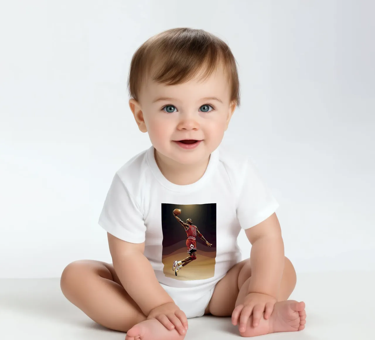 Flying without wings - Michael Jordan body neonato maniche corte da Lembayung art
