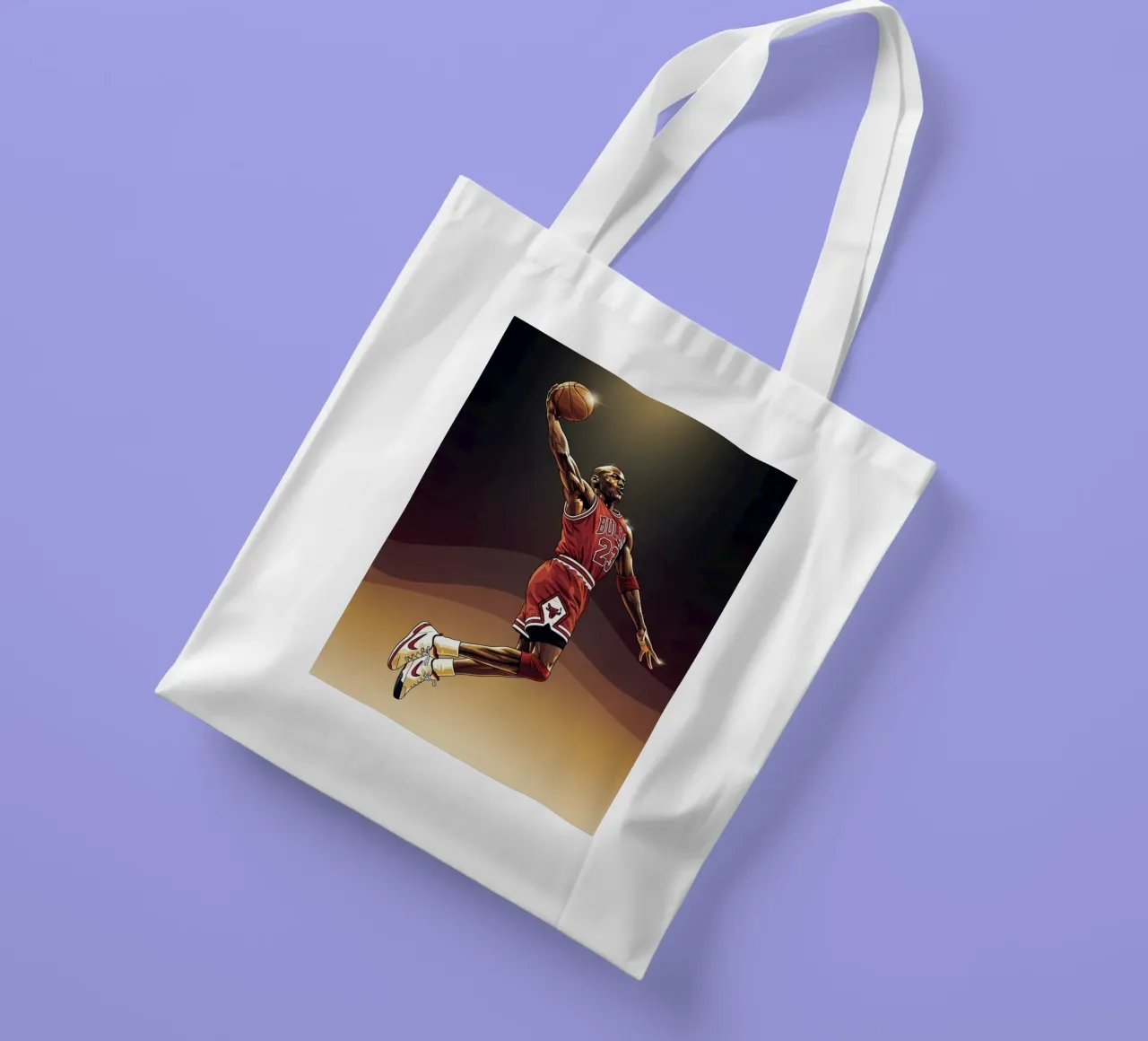 Flying without wings - Michael Jordan borsa in juta da Lembayung art