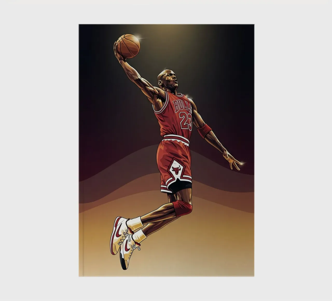Flying without wings - Michael Jordan notebook by Lembayung art