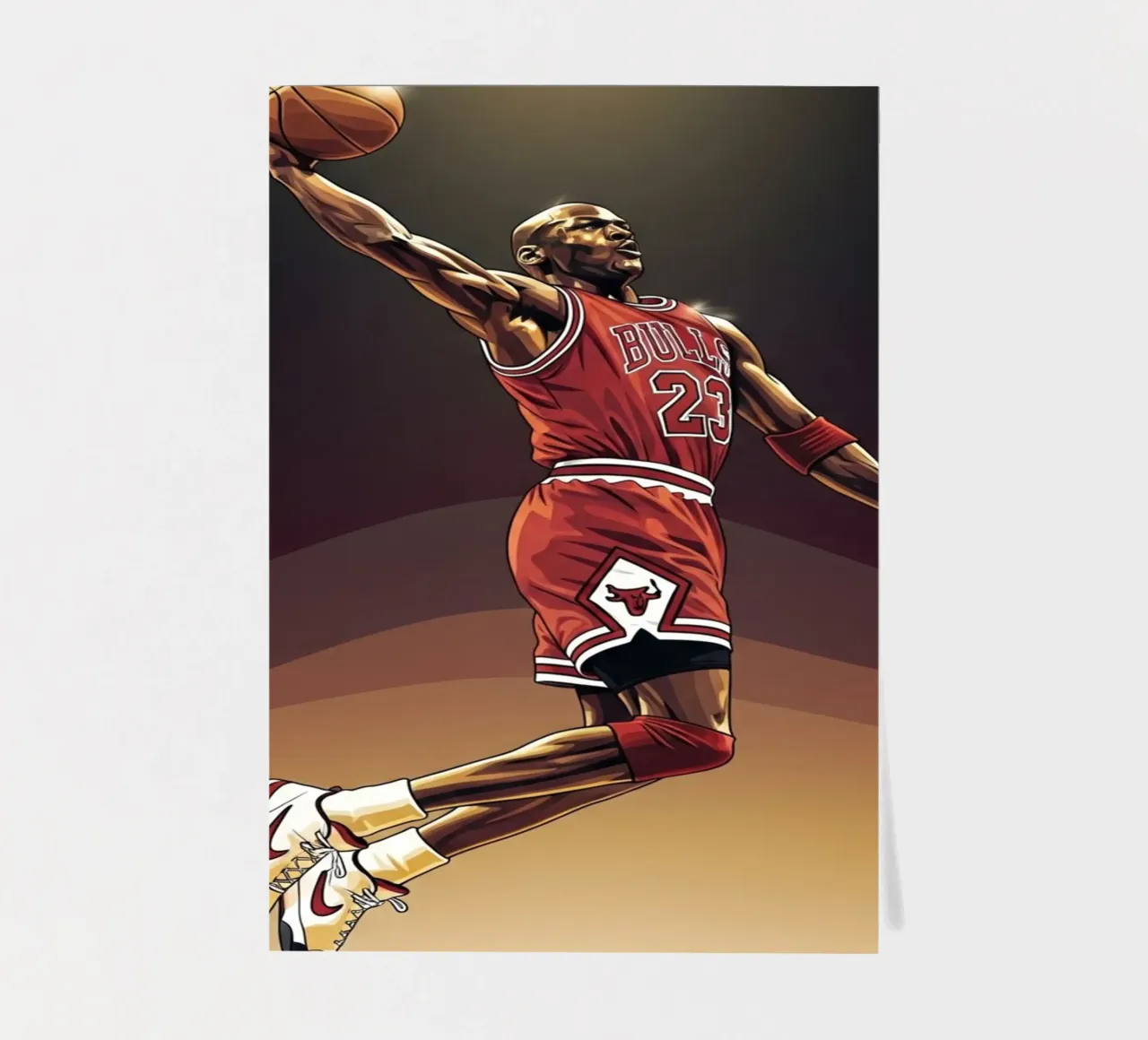 Flying without wings - Michael Jordan planche autocollant de Lembayung art