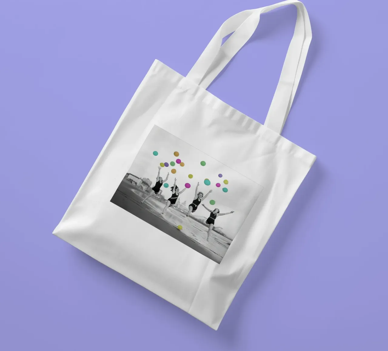 Ballerini di palloncini borsa in juta da Takeme