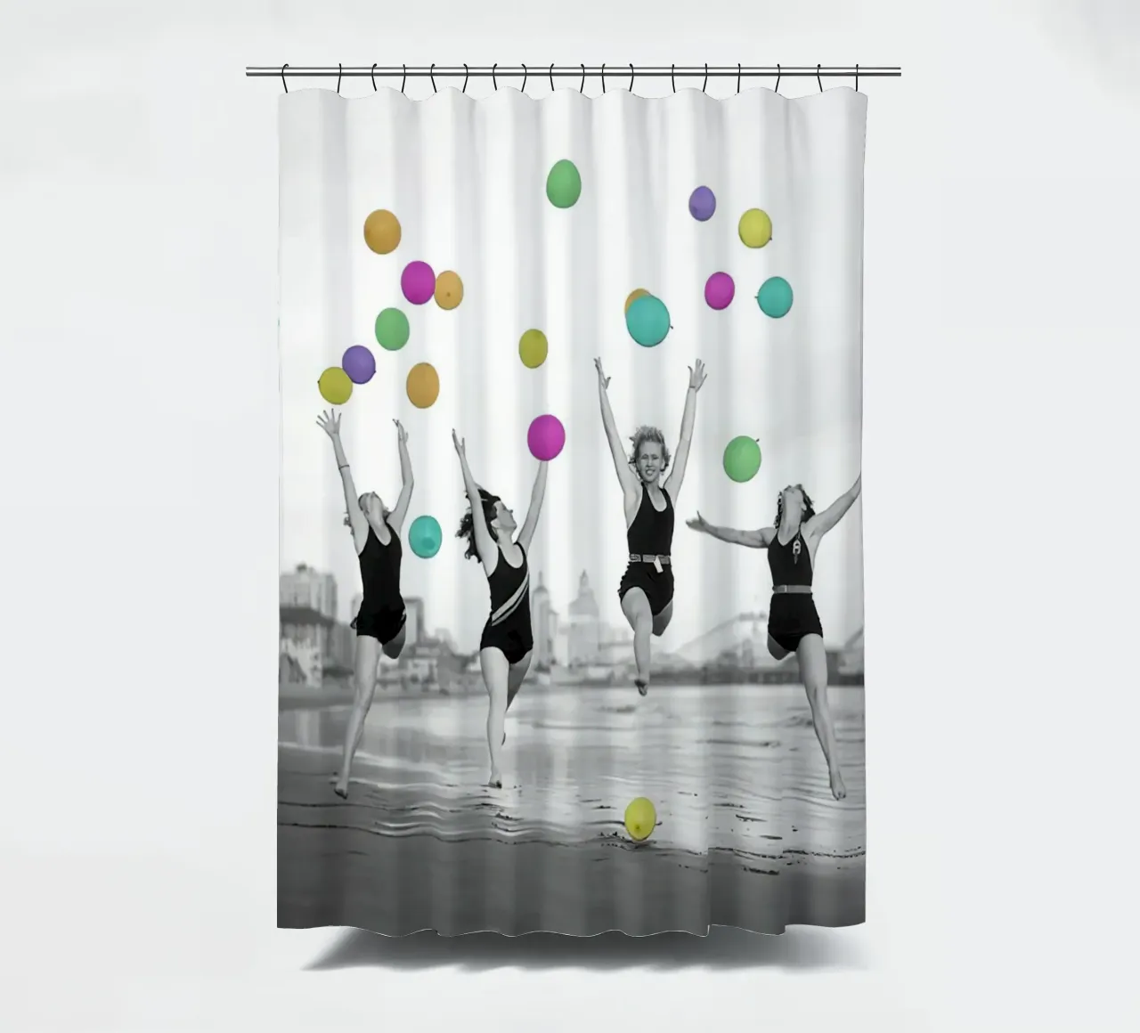 Ballerini di palloncini tenda da doccia da Takeme